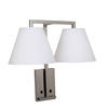 Hampton Inn Lampe de table de chevet blanche Confident Queen