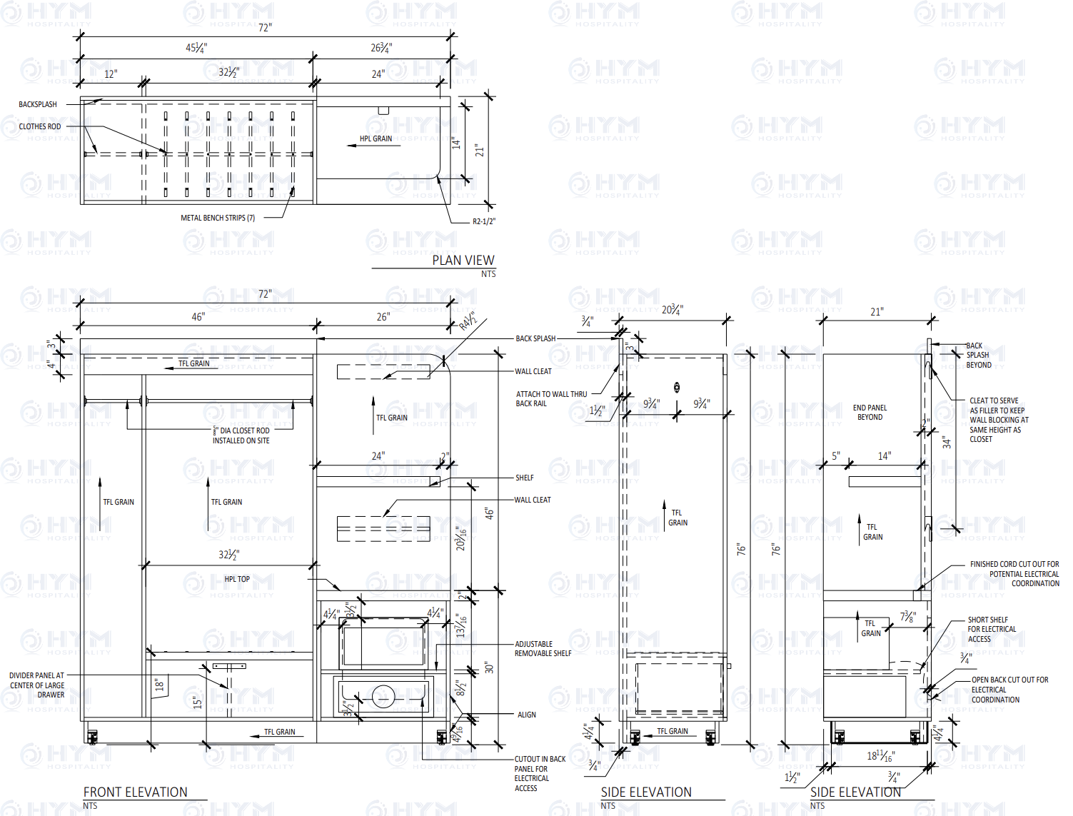 Unit&eacute; de garde-robe